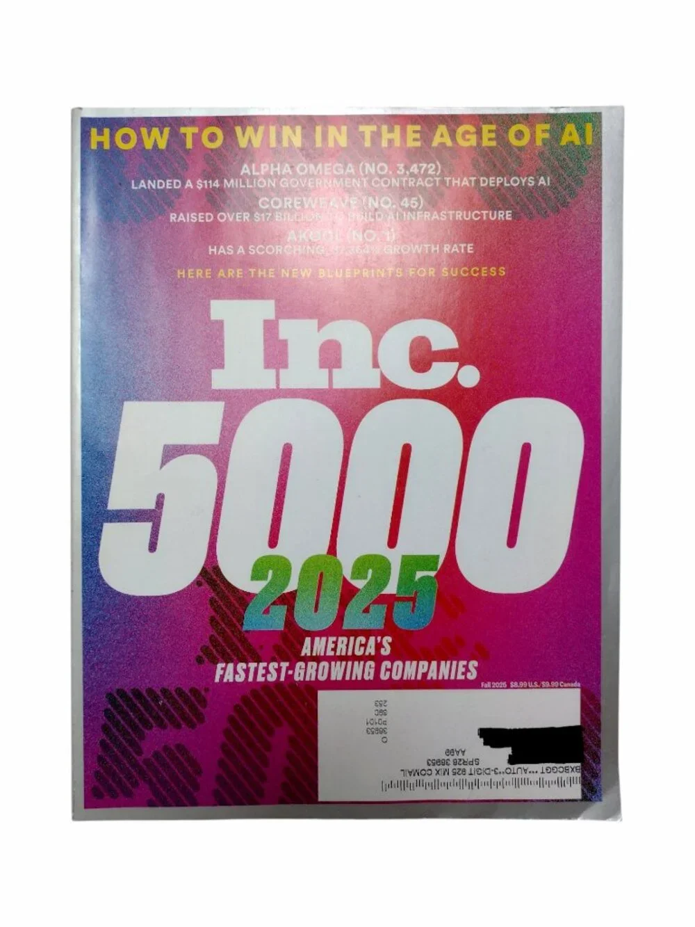 Business Magazine 7 Issue Bundle Fast Company & INC 2025/2026